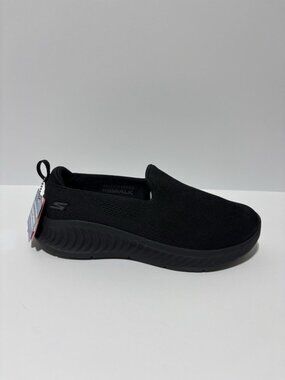 Skechers Women’s Go Walk Now - Eliana Black Slip-On Shoes, Size 7.5 M